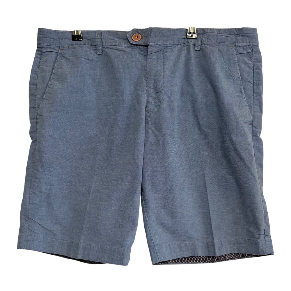 Ted Baker London Mens Blue Chino Shorts Size 36 Smart Casual Preppy Pockets